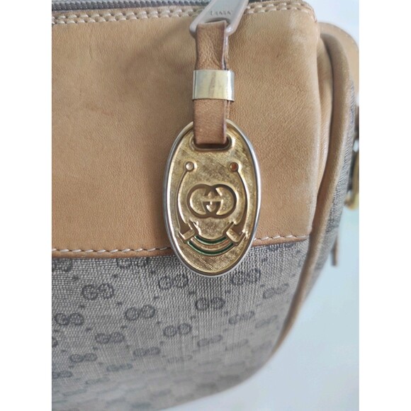 Vintage Gucci Micro GG Monogram 80s Shoulder Purse Crossbody Bag Web Stripe - Picture 11 of 17